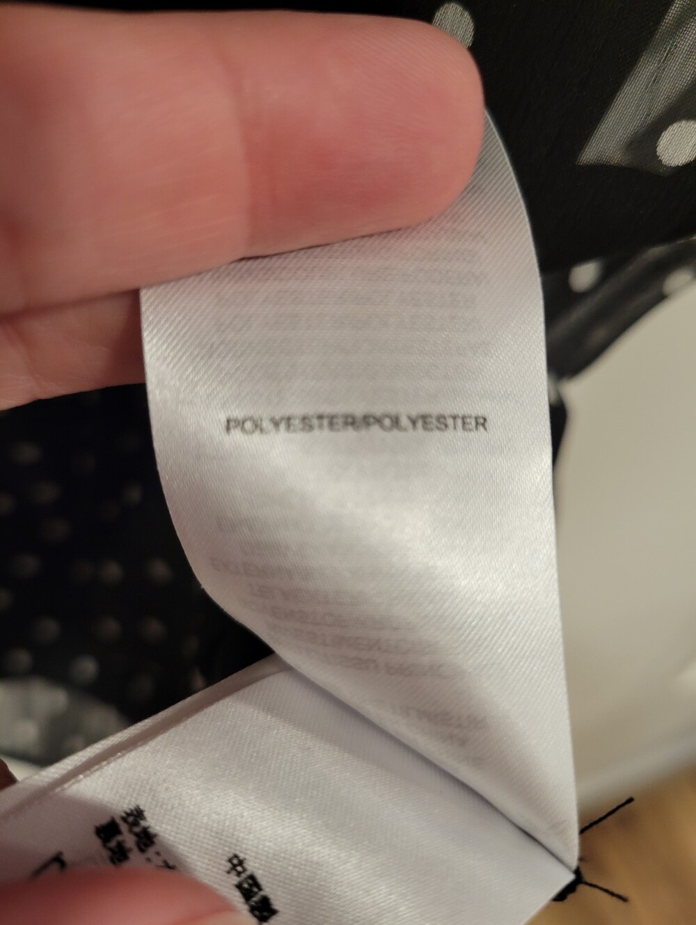 Lauren Ralph Lauren Black & White Polka Dot Dress Front Tie V Neck 10 Careerwear - Picture 12 of 16